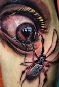 neverjetno super realističen vzorec tatoo za oči