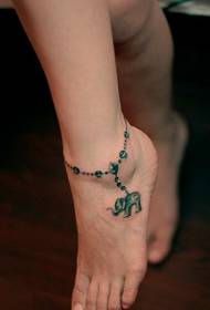 roztomilé tetování anklet módní