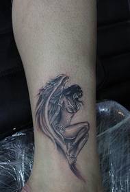 Angel Fashion Ankle Tattoo