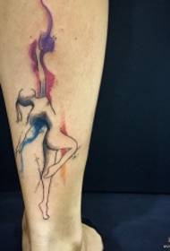 Caviglia Splash Dancer Tattoo Pattern