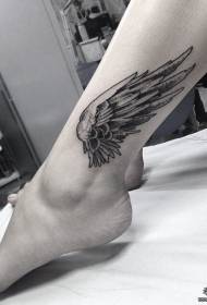 mudellu di tatuatu di alai neri europei è americani neri gris