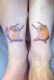 coppia gambe super cute tatuaggio super cute
