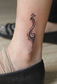 Красиві прості щиколотки на татуюванні Totem Phoenix
