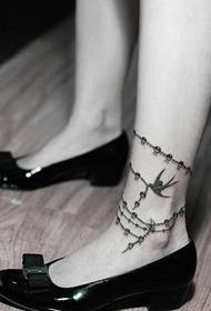 pola tattoo ngelek anklet