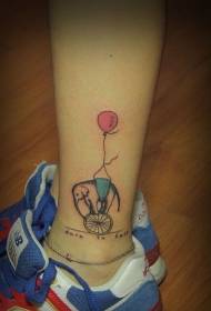 Enkel Tattoo olifant Cartoon Tattoo patroon