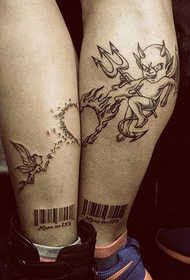 angel and demon couple personality tattoo