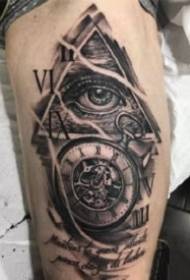 olhos tatuagem cinza escuro conjunto de fotos de tatuagem com tema dos olhos