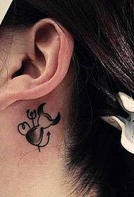 fül kis friss tetoválás minta