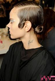neck fashion English tattoo pictures