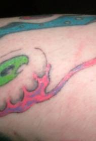 Reticolo del tatuaggio dell'occhio verde