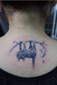 Leher kaendahan cute tato cat wit tato gambar cilik