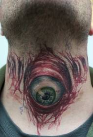 caj dab ntshav Eyeball tattoo qauv