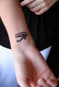 bilek kalın çizgi Horus gözü dövme deseni