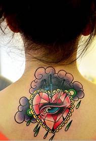 machozi nyekundu moyo ubunifu shingo tattoo picha picha