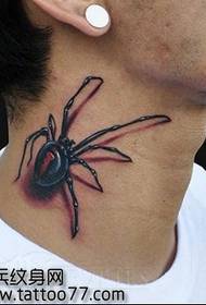 вратот прекрасна шема на тетоважа на пајакот