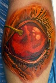 skumle blodig demon øye tatoveringsmønster
