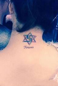што значи среќа на шест-pointedвезда слика за тетоважа