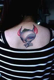 Tatuaxe de ciervo lindo de espalda