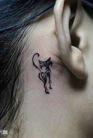 chat tatoo modèl zòrèy