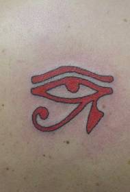Rött Horus Eye Tattoo Pattern