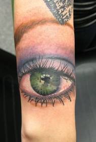 hand make-up oog tattoo ontwerp