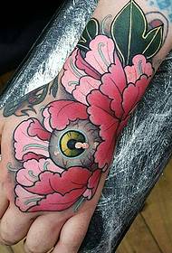 ruka zpět Evropské a americké chryzantéma oční osobnosti tetování vzor