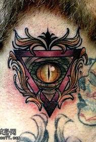 kolor szyi wzór tatuażu God Eye
