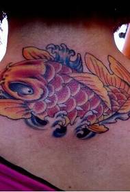 Girl Girl launi squid tattoo hoto