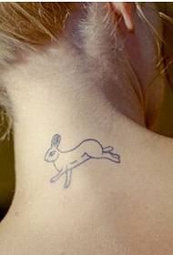 Moitas fermosas tatuaxes de tatuaje de coello bonitas no pescozo
