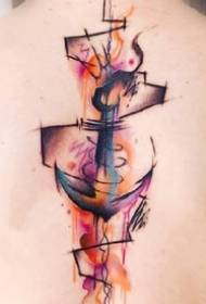 affascinanti disegni di tatuaggi con 4 colori ad acqua