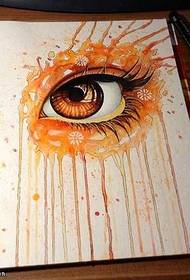 modeli i tatuazhit me gjak të verdhë për sytë
