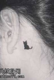 ucho Kitty tetovanie vzor