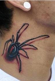 прекрасна класична убава слика за тетоважа со пајак на вратот 92363 - убава врата убава цветна тетоважа шема на слика