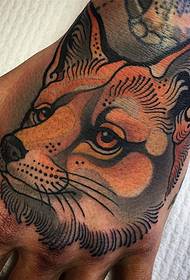 ruoko back fox tattoo maitiro