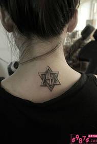 Šestiúhelník Star Back Tattoo Obrázek