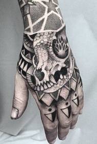 plaukstas tetovējuma dizaina dizains ir pilns ar palmu tetovējuma modeli