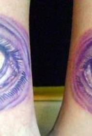 Hulagway sa pagpakita sa tattoo: Mga paris sa pulso ug mga tattoo sa tattoo sa mata