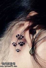 уво мачка тетоважа шема