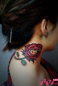 delikat rose Tattoo bilde