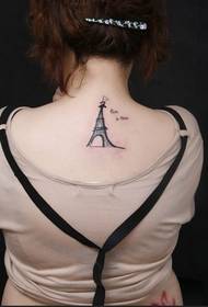 aworan ẹwa Eiffel Tower tatuu aworan