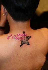 dhabarka midabka xiddig xiddig sawir tattoo tattoo