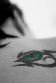 Green Horus Eye Tattoo Patroon