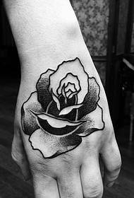 Hand zréck rose Tattoo Muster