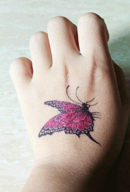froulike hân werom rose butterfly tattoo patroan
