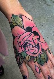 gruppo di mani passanti indietro Tatuaggio totem di colore