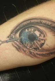 arm vreselijke injectie oog tattoo patroon