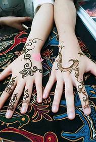 достук узак мөөнөттүү колу-кайра мода Henna тату тату