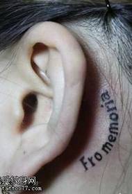 ear totem text tattoo pattern