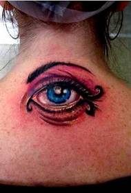 Hátsó szem tetoválás minta
