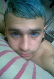 tatuaggio dell'occhio azzurro